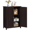 Small Espresso Bathroom Storage Cabinet with 2 Doors L50649
