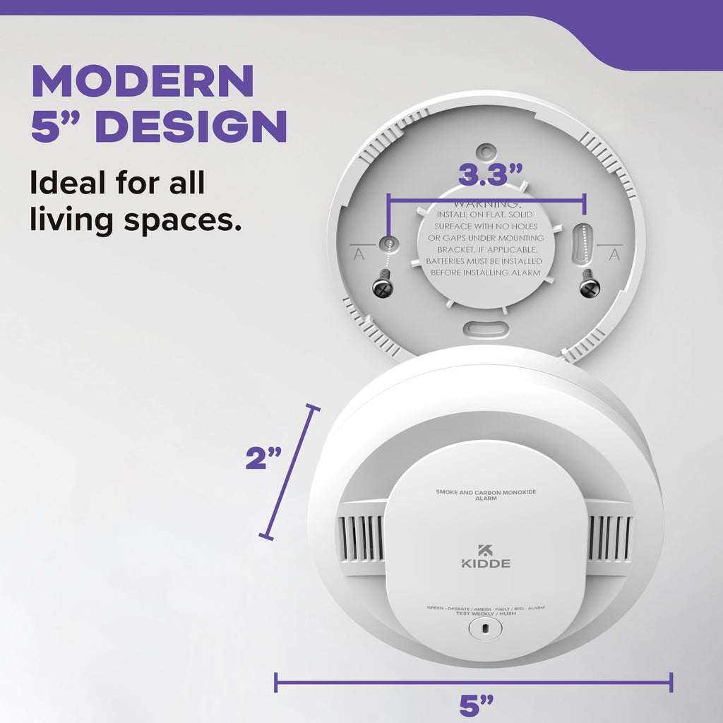 Smoke & Carbon Monoxide Detector, AA Battery-Powered, 3 Pack F76852