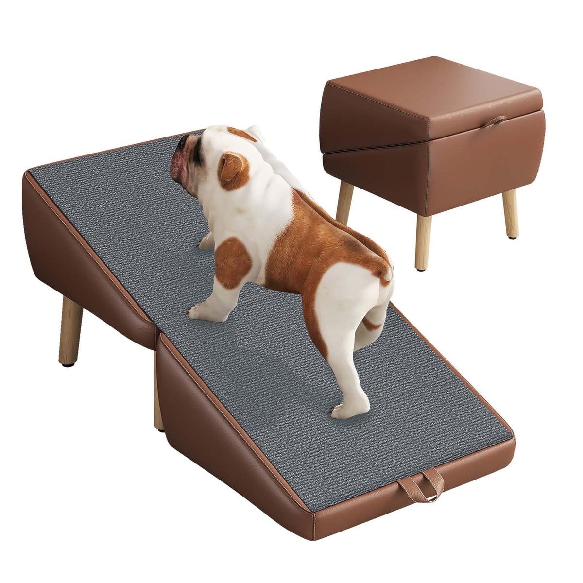 16" H Foldable Wooden Pet Stairs P903