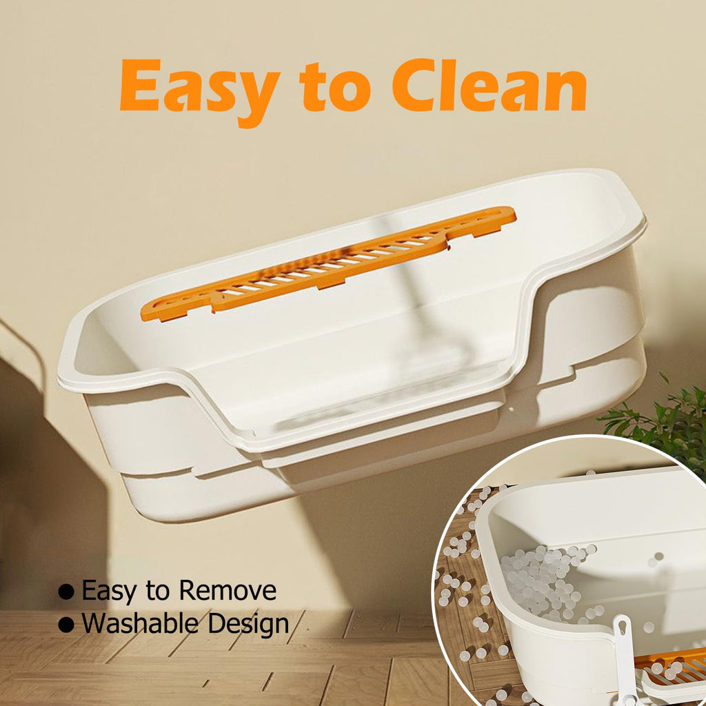 Large High Sides Low Entry Cat Litter Box C4917