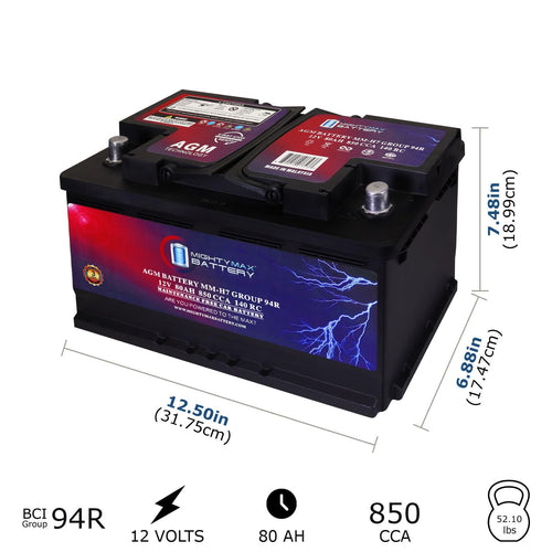 12V 80AH 850 CCA Replacement Battery V6984