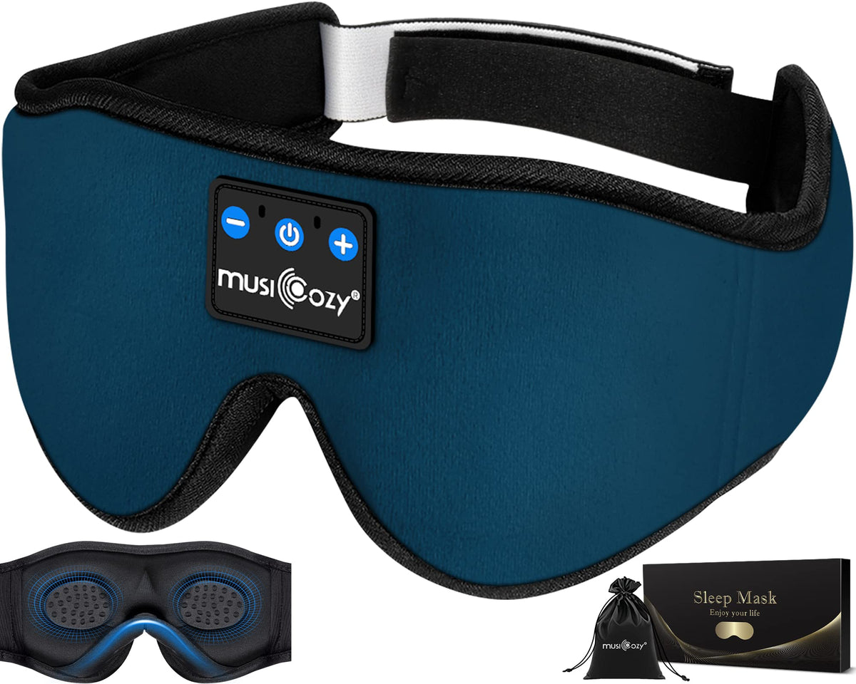 3D Bluetooth Sleep Mask with HD Stereo Sound, 2 Packs H816695