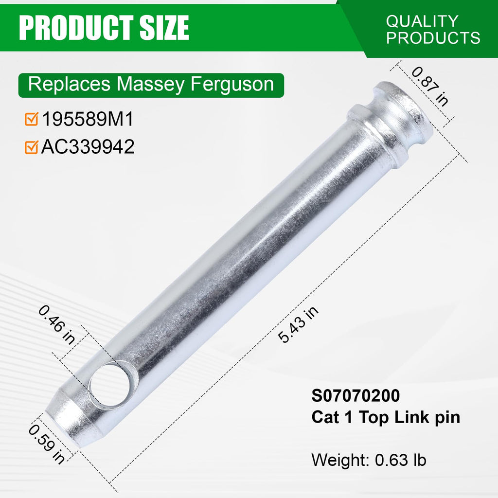 Cat 1 Tractor Top Link Pin Hitch 4 Pack L83574