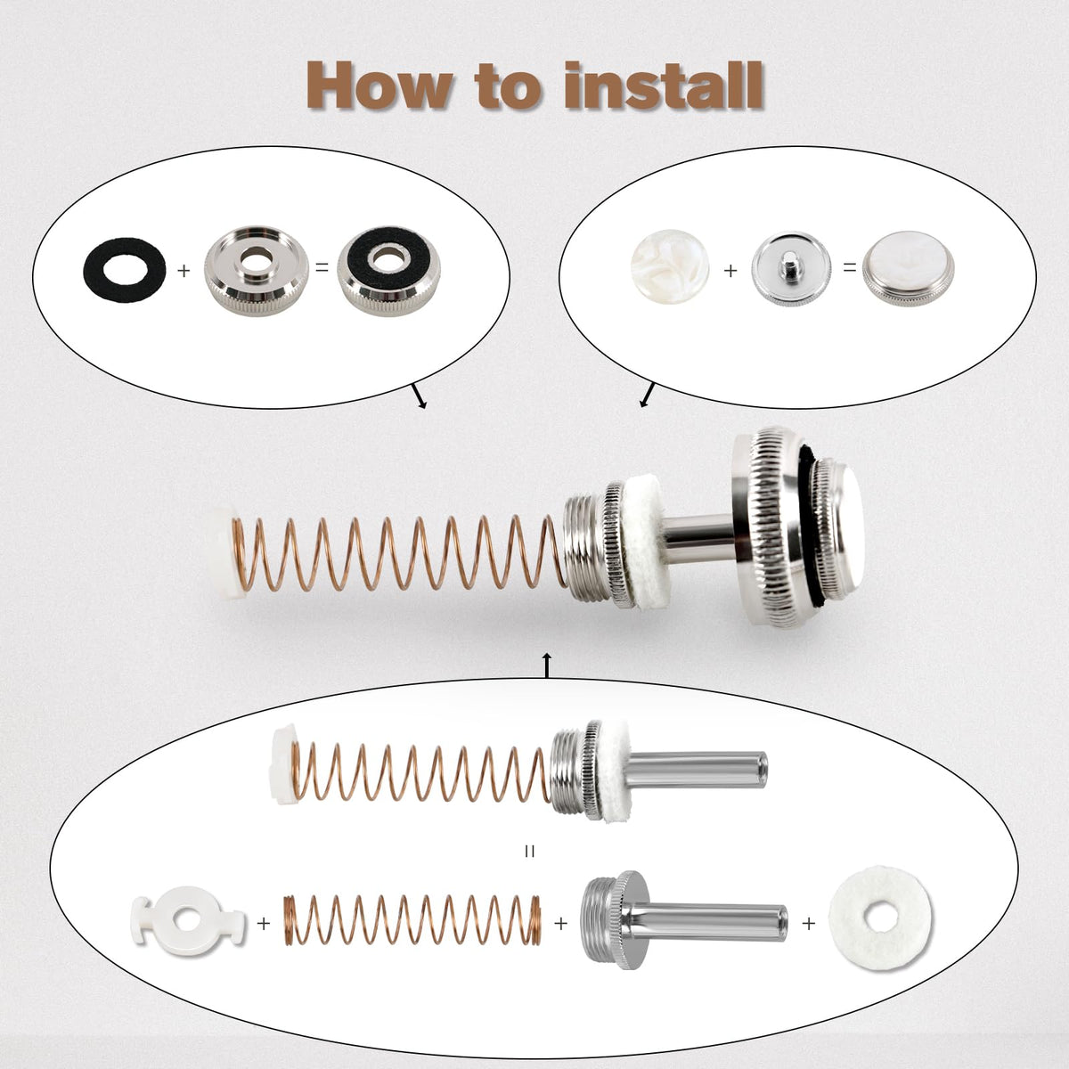 Trumpet Finger Button Repair Kit U654106