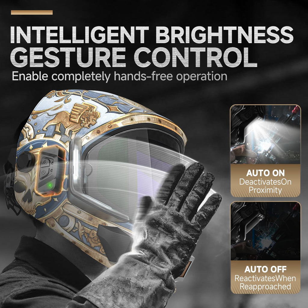 Auto Darkening Welding Helmet with Light H29404