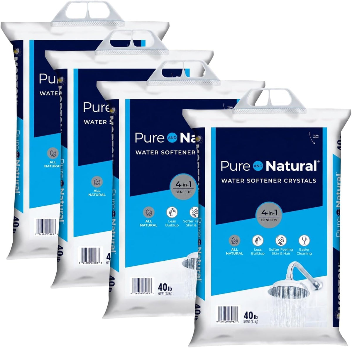 Pure Water Softener Salt Crystals 40 lb Pack of 4 R9810