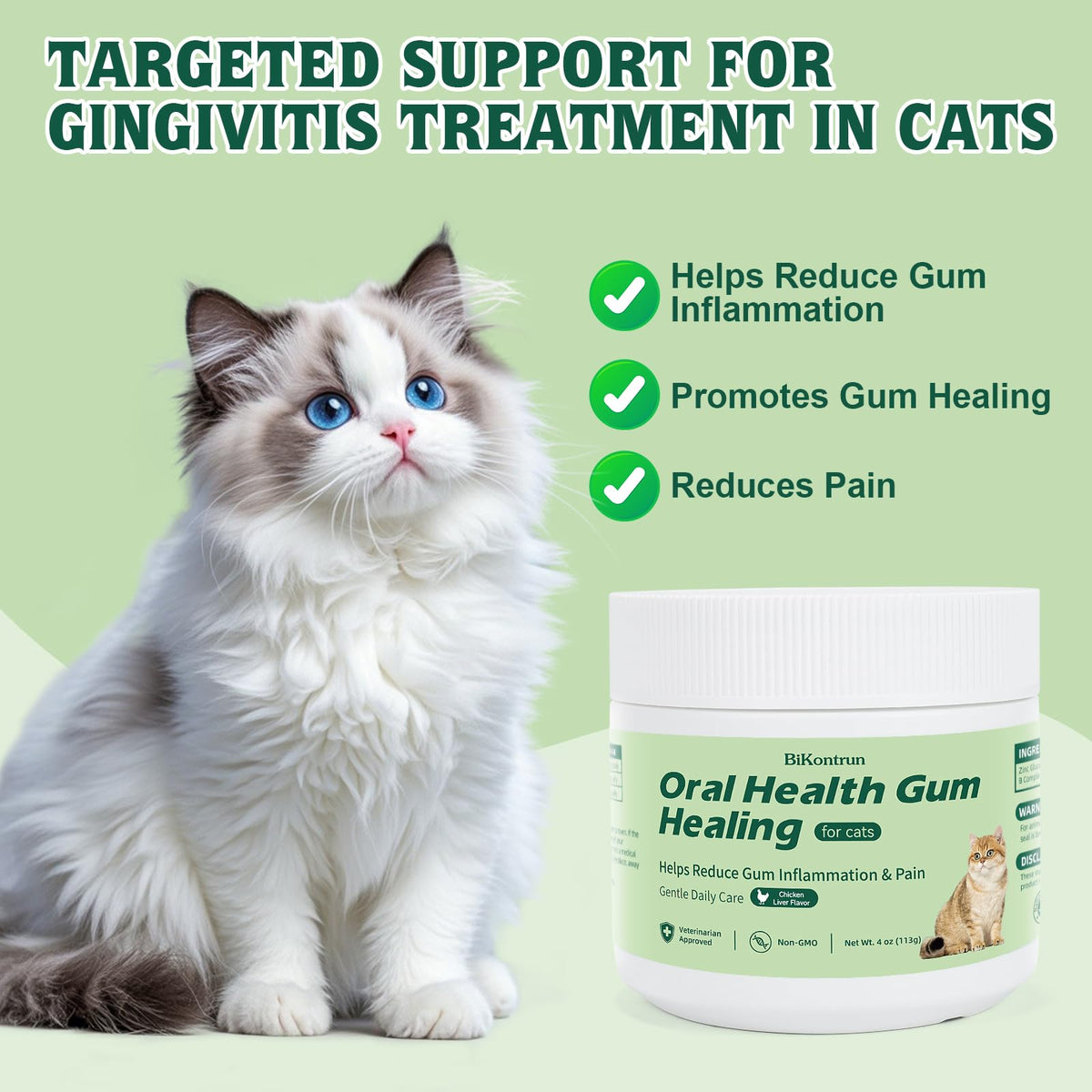 Natural Plant-Based Cat Oral Care 4 oz P22168