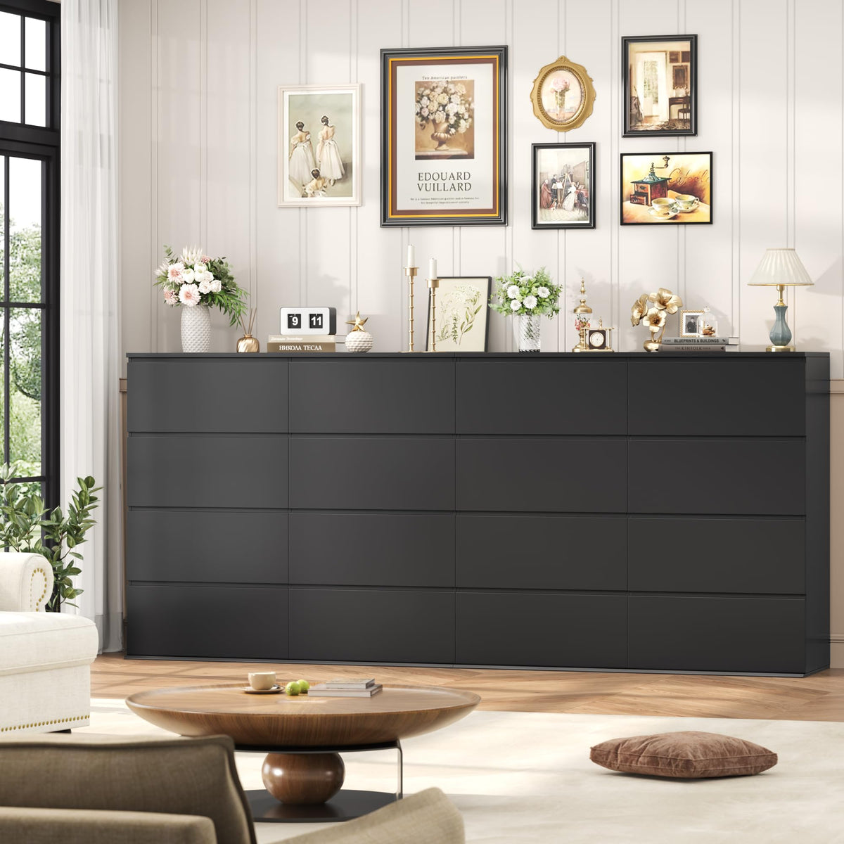 Black 8 Drawer Dresser I779873