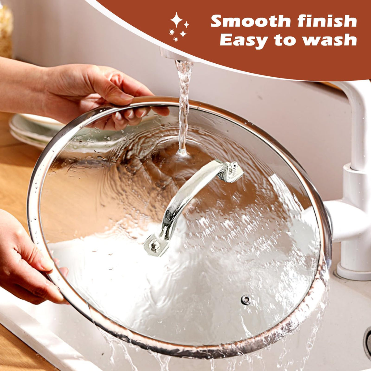 Stainless Steel Glass Lid for 12 Inch Pans and Pots J832192