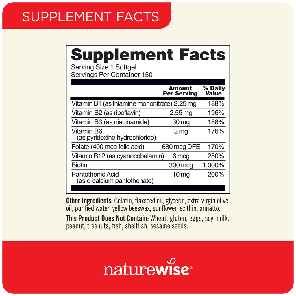 1000mg Omega 3 600mg EPA 400mg DHA 180ct & Vitamin B Complex 150 Softgels G7247