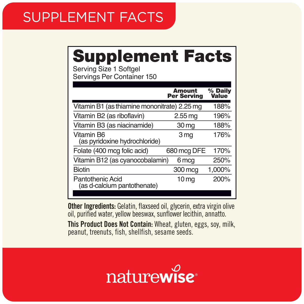 1000mg Omega 3 600mg EPA 400mg DHA 180ct & Vitamin B Complex 150 Softgels G7247