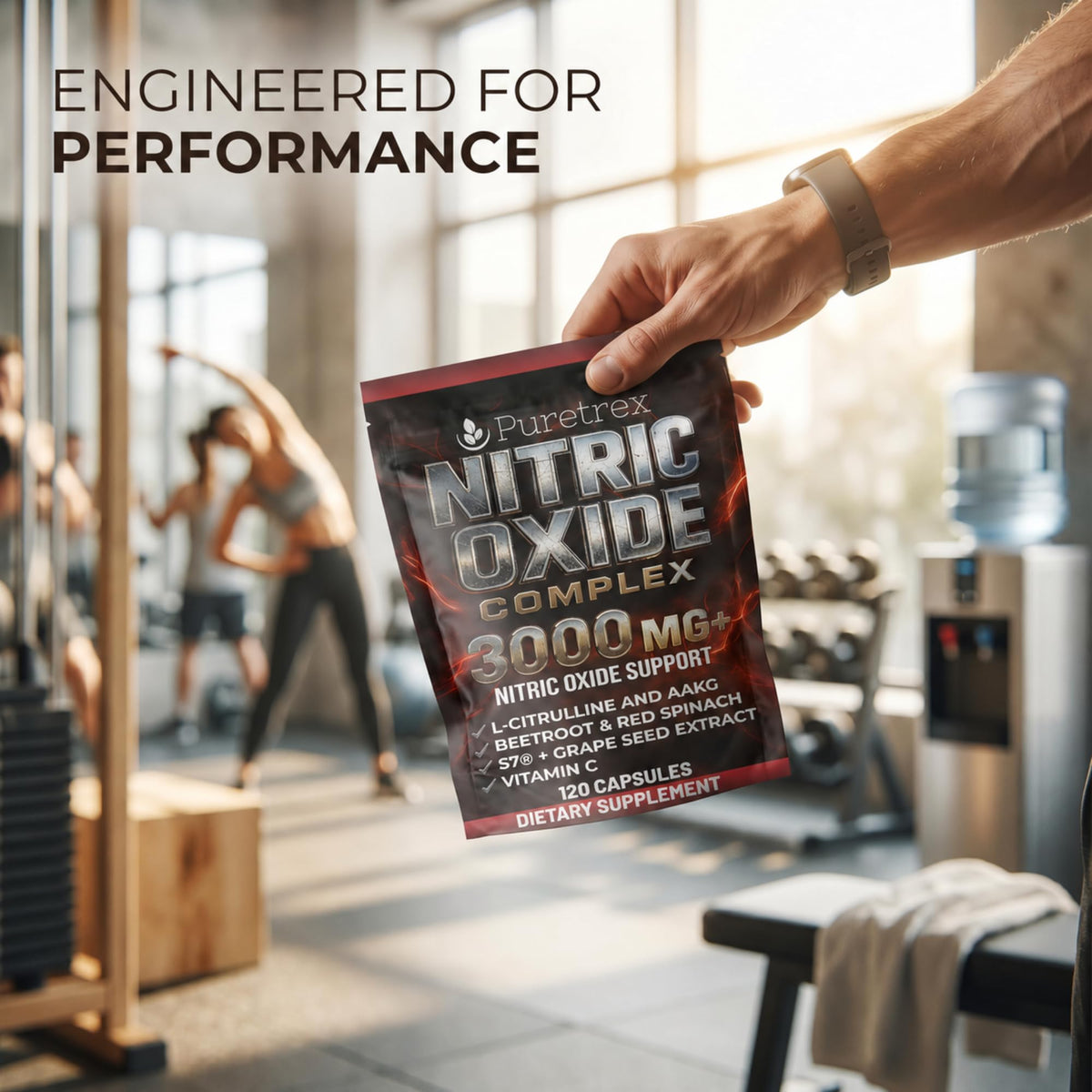 3000mg Nitric Oxide Complex 120 Capsules A552
