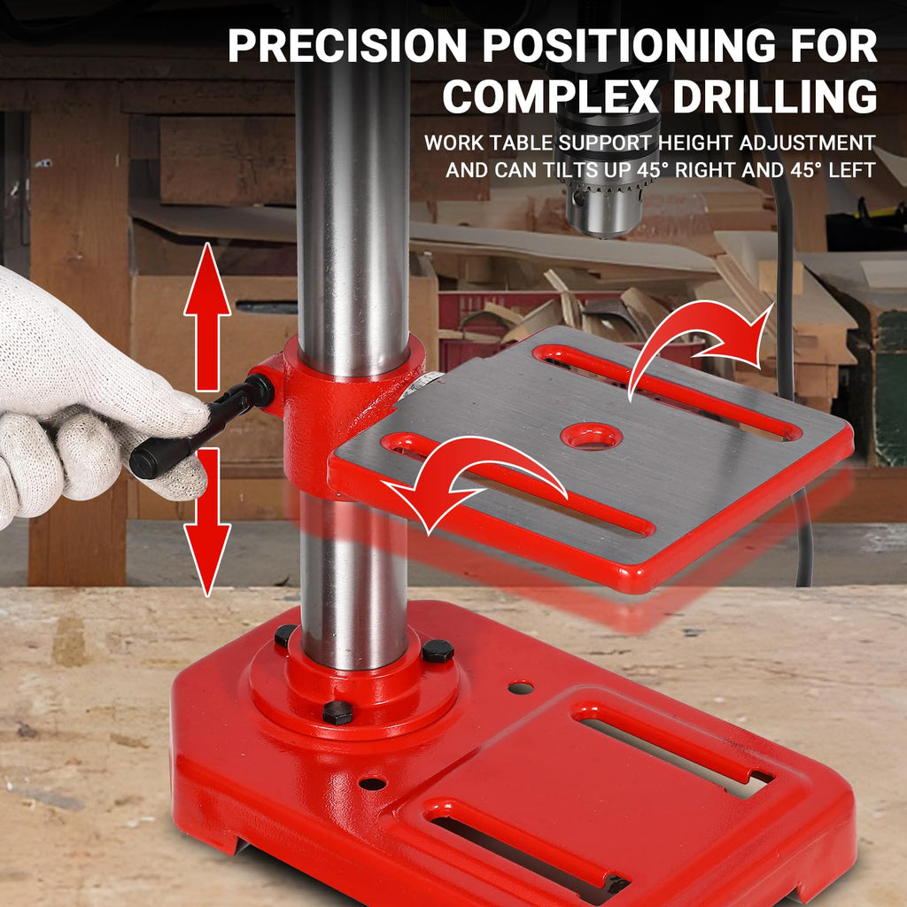 8" Benchtop Drill Press with 5 Adjustable Speeds S48162