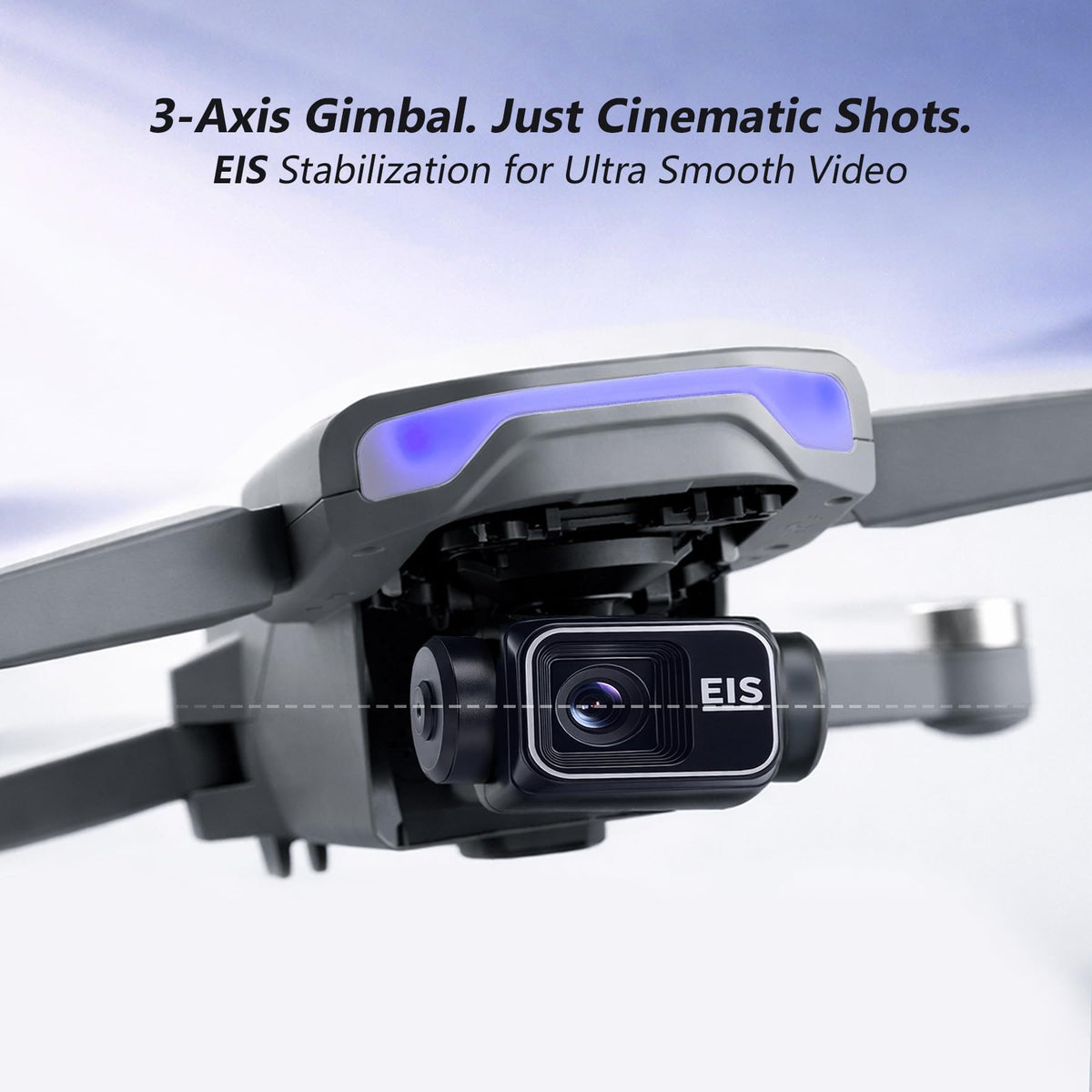 4K Camera GPS Drone with 3 Batteries, 4.5" HD Screen Remote, Foldable RC Quadcopter F96158