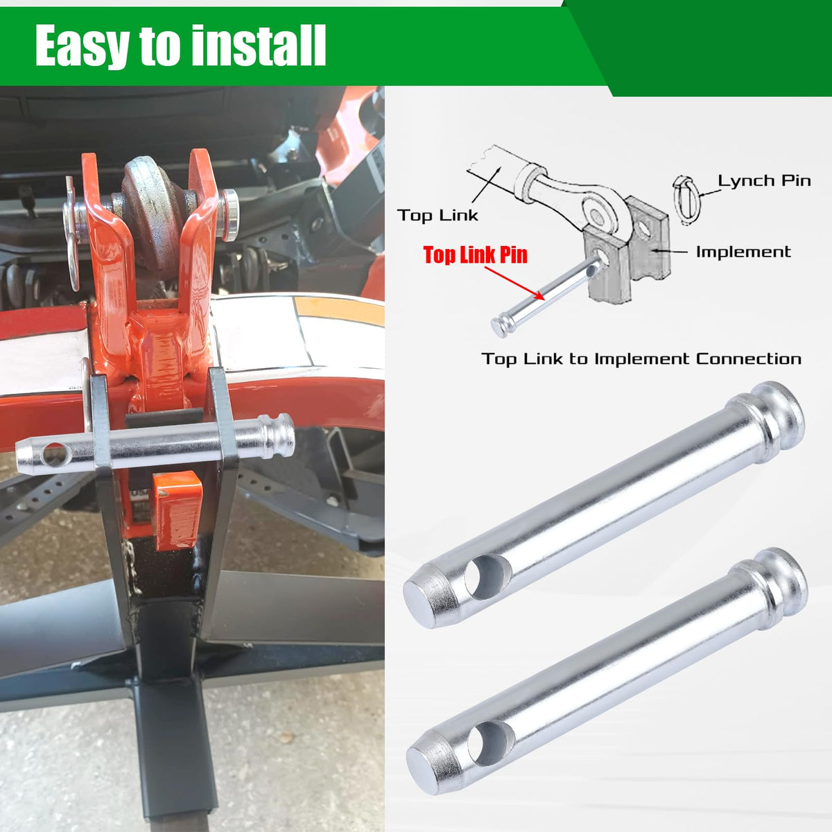 Cat 1 Tractor Top Link Pin Hitch 4 Pack L83574