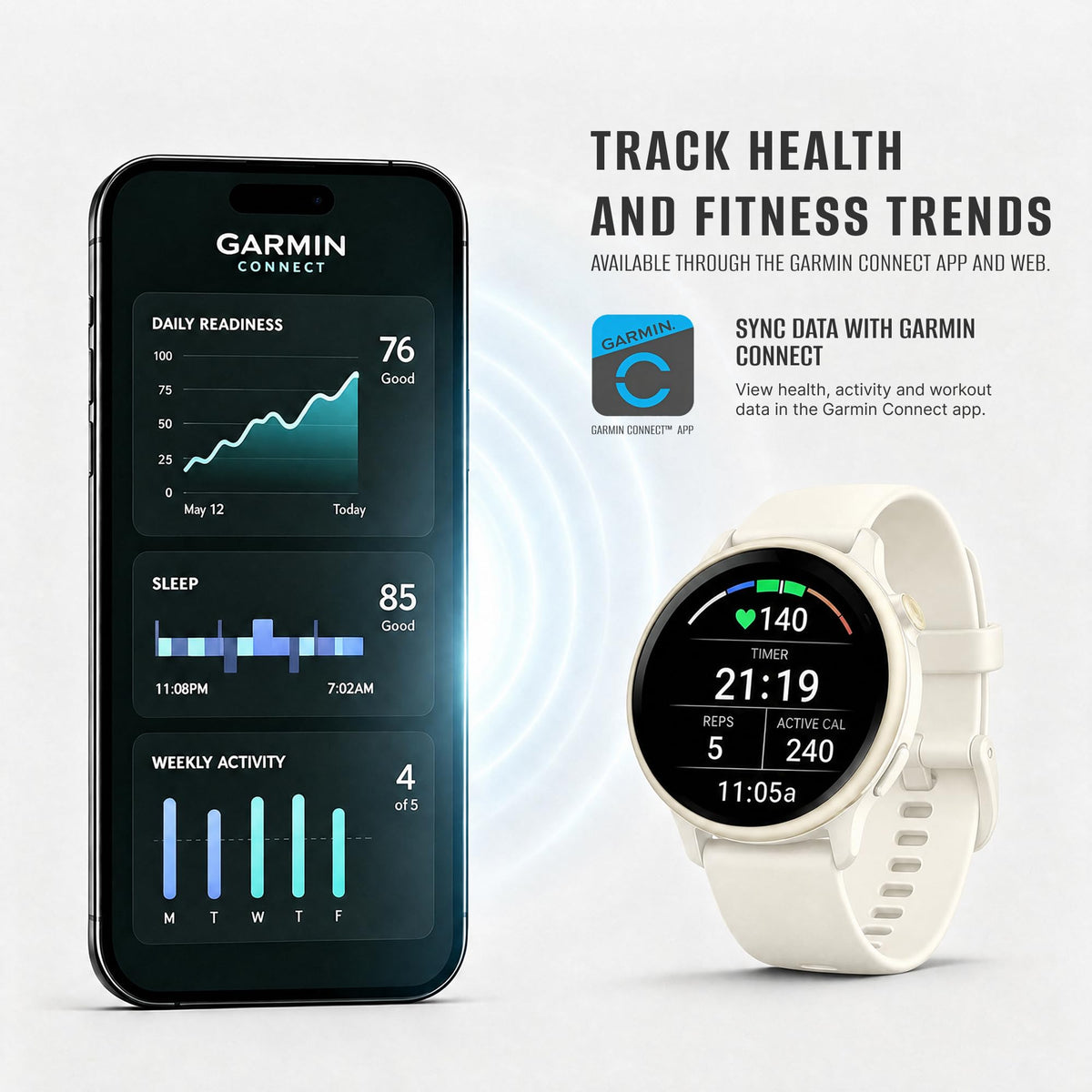 Health and Fitness GPS Smartwatch with AMOLED Display I42455