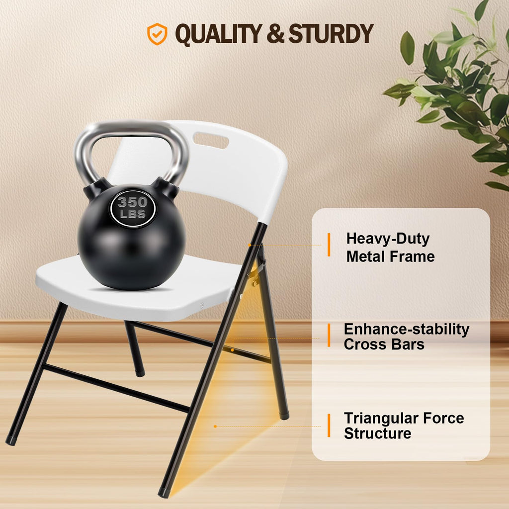 White Plastic Folding Chairs L877
