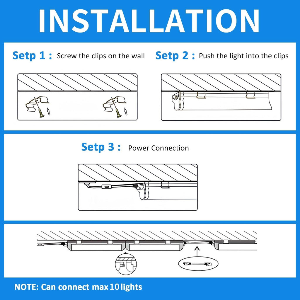2FT 25W 3750LM 6500K Linkable LED Shop Light F86771