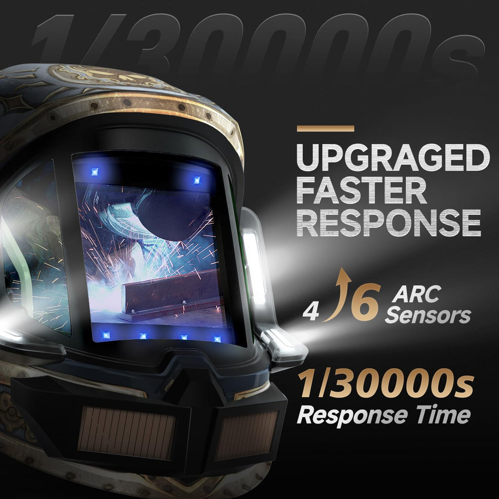 Auto Darkening Welding Helmet with Light H29404