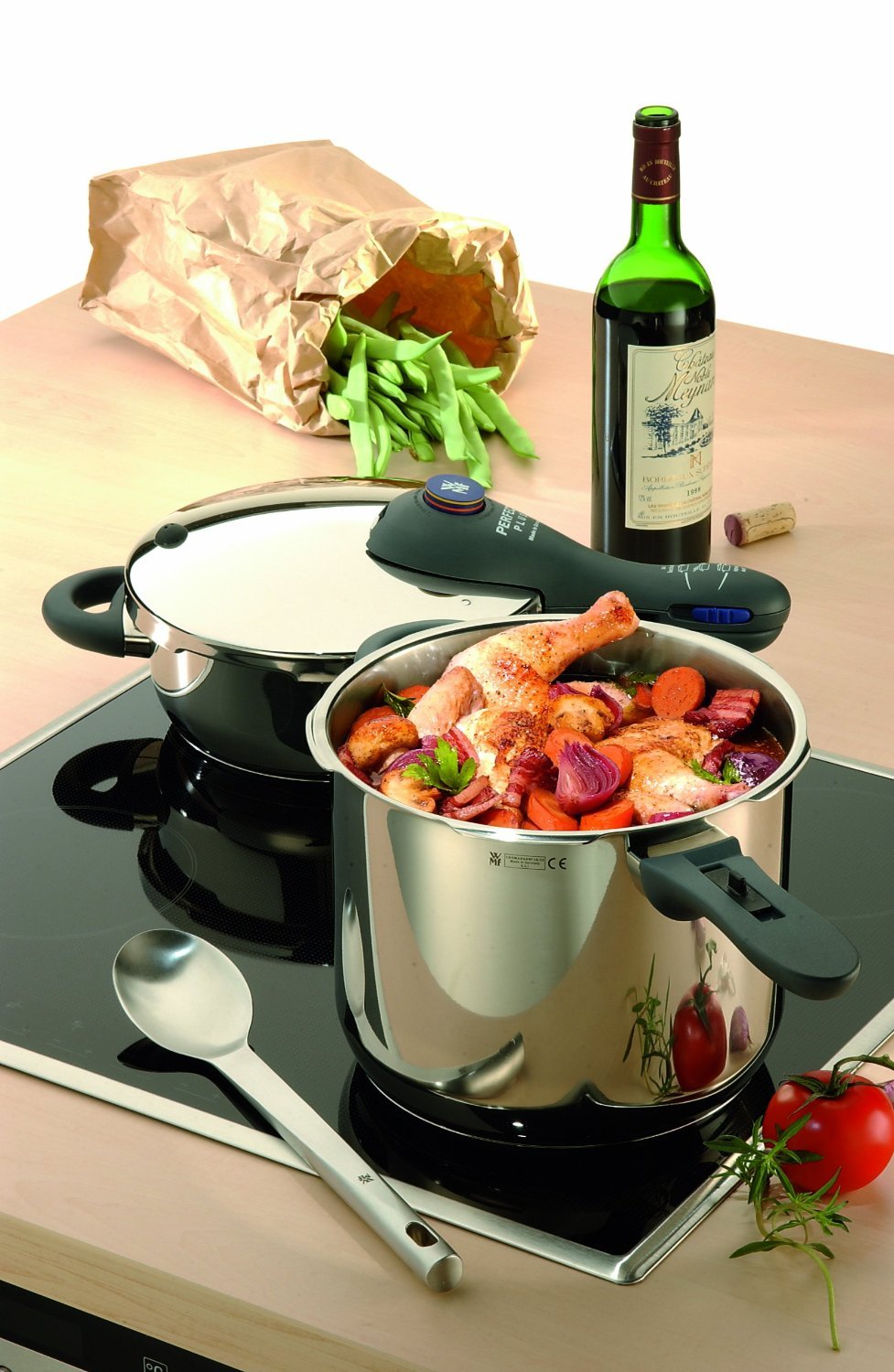 6-1/2-liter & 3-liter Stainless-Steel Pressure Cookers V712558