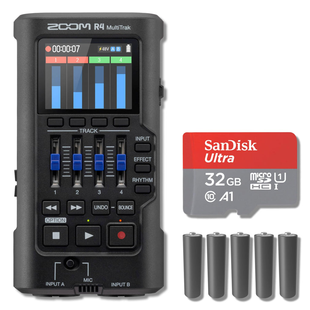 Portable 4-Track Recorder with 32GB microSDHC Card B255323