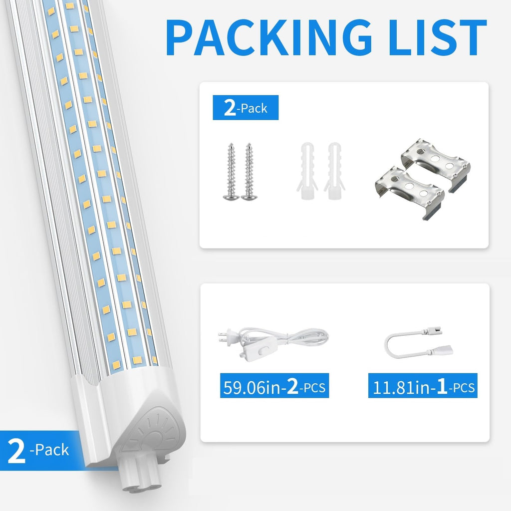 2FT 25W 3750LM 6500K Linkable LED Shop Light F86771