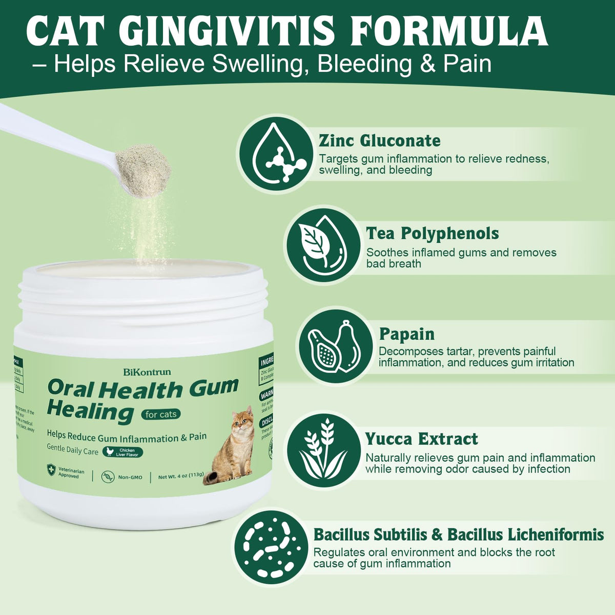 Natural Plant-Based Cat Oral Care 4 oz P22168