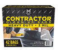 Commercial Contractor Clean-Up Trash Bags 42 gal. 42 ct. F9025