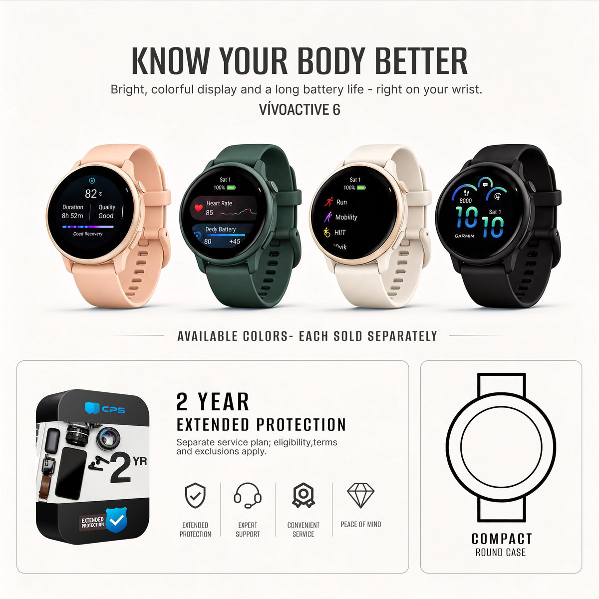 Health and Fitness GPS Smartwatch with AMOLED Display I42455