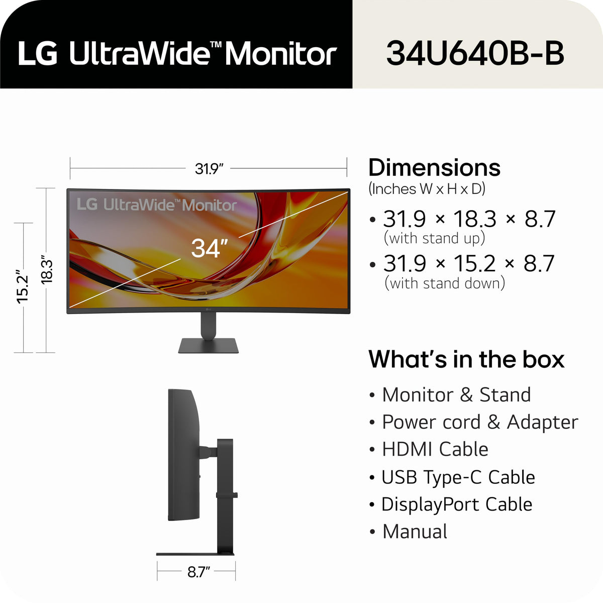 34-inch UltraWide WQHD 144Hz Curved Monitor Z42318