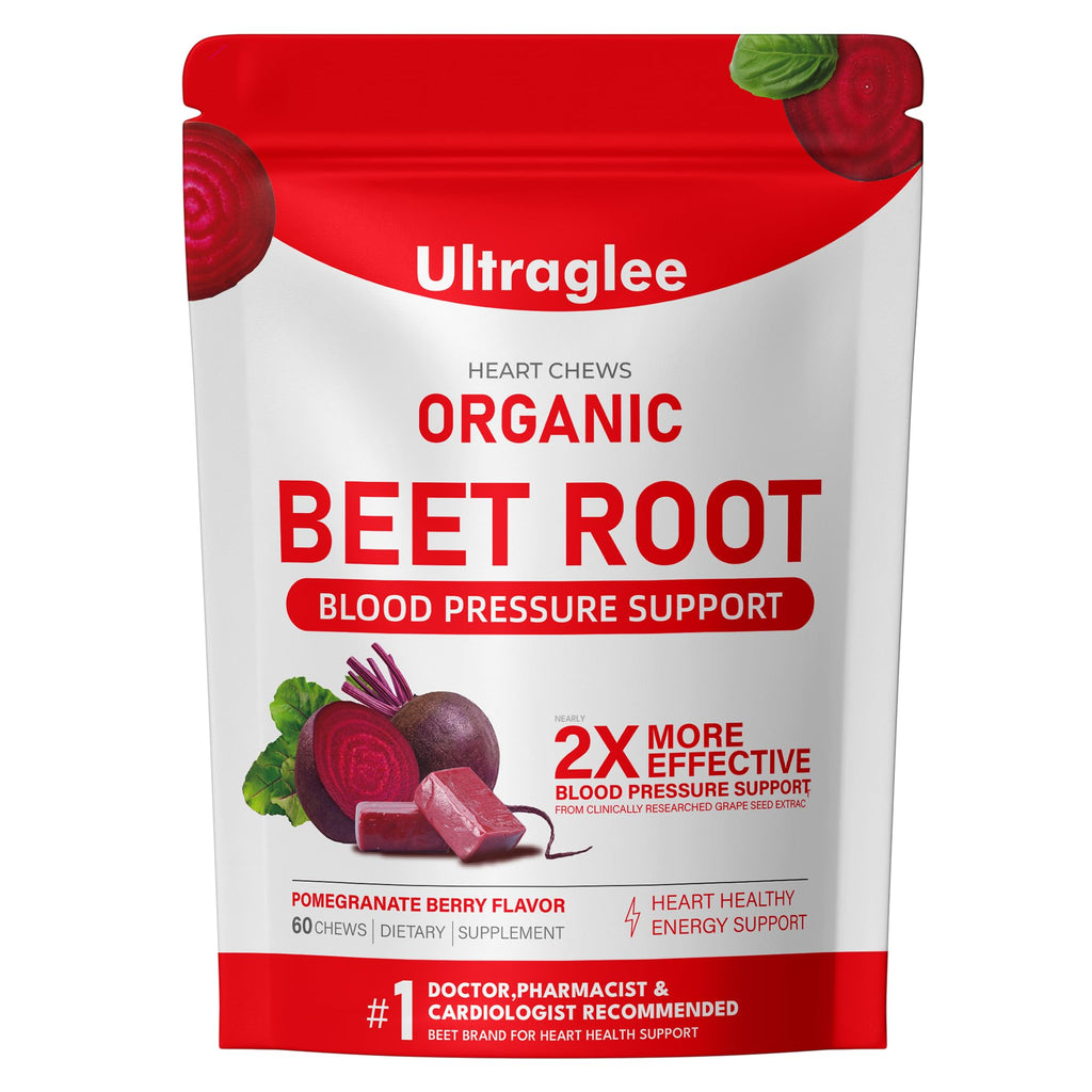 Beet Root Chewable Nitric Oxide Support Soft Chews 60 Pomegranate Berry Flavor R3266