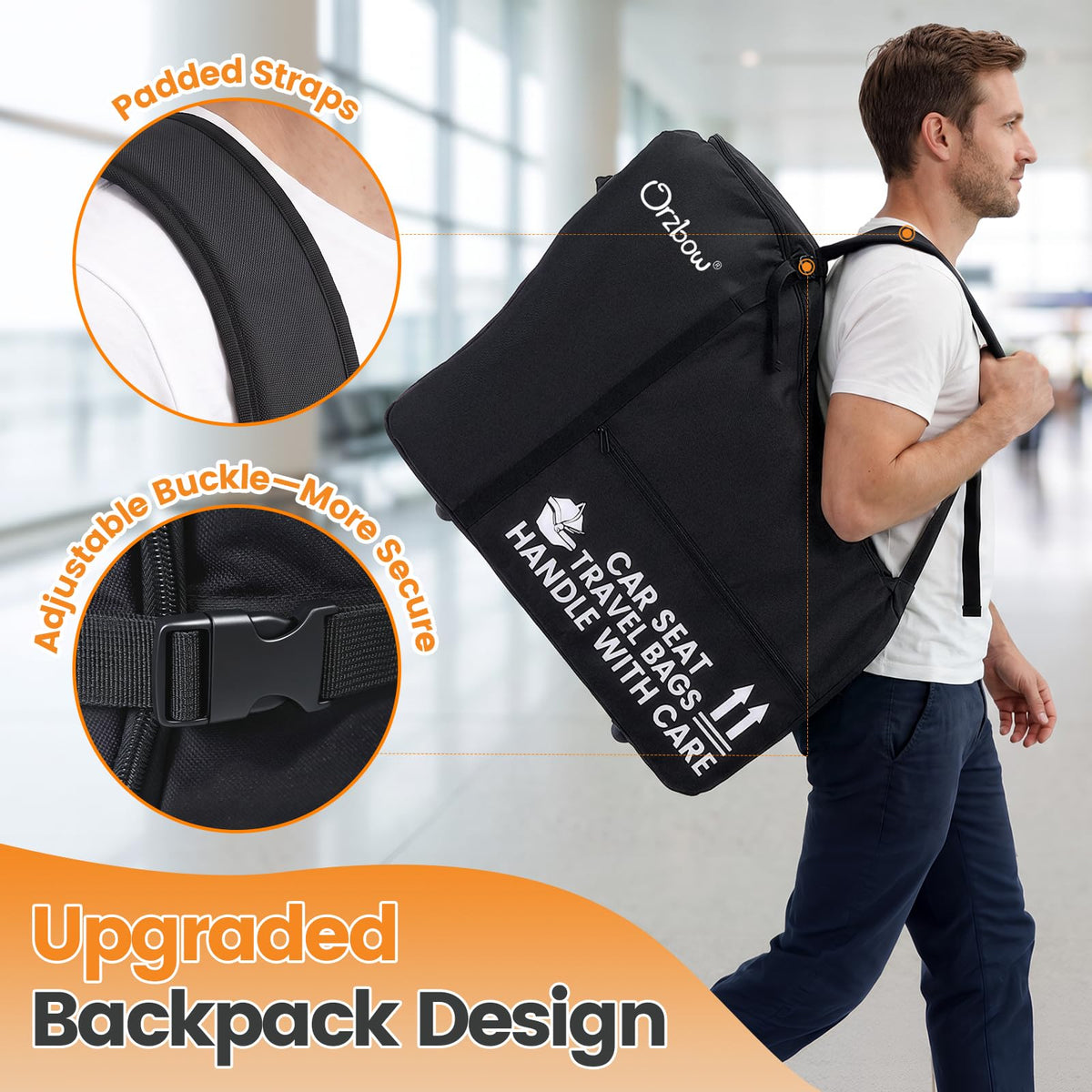 Infant Car Seat Travel Backpack Bag P615