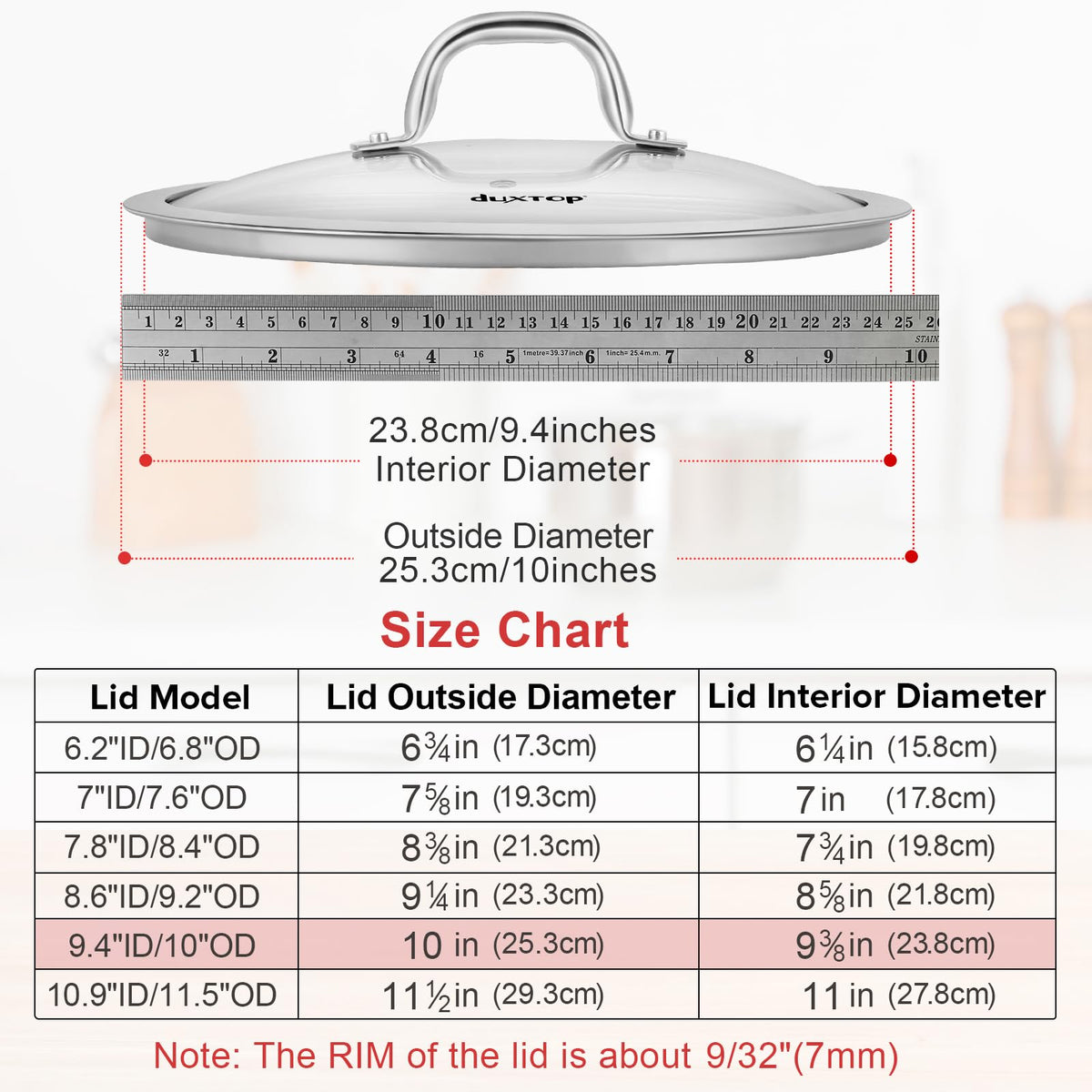 Glass Replacement Lid Z3824