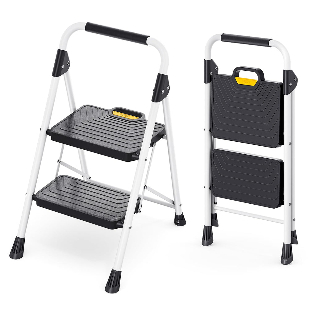 2 Step Folding Step Stool White N76227