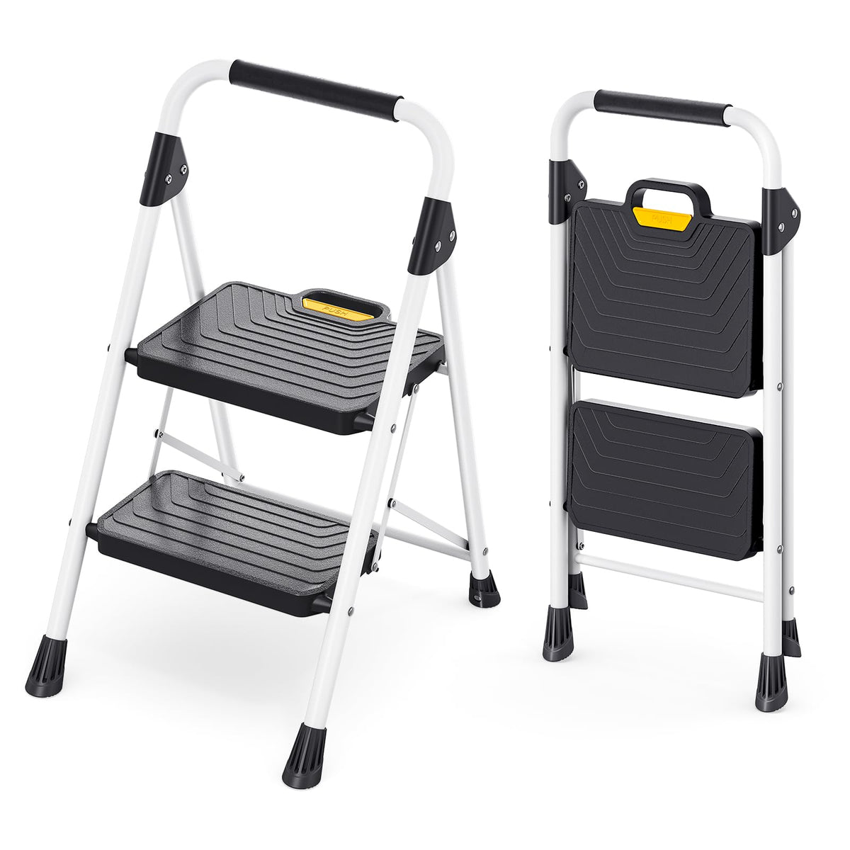 2 Step Folding Step Stool White N76227
