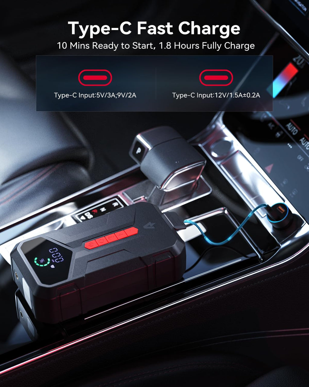 4000A Jump Starter with 150PSI Air Compressor Q2522