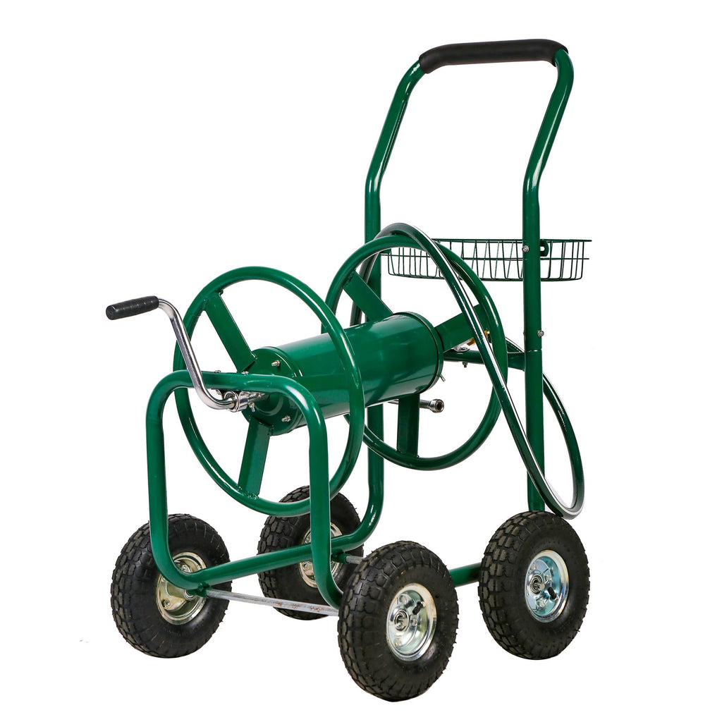 Garden Hose Reel Cart with 4 Wheels D812