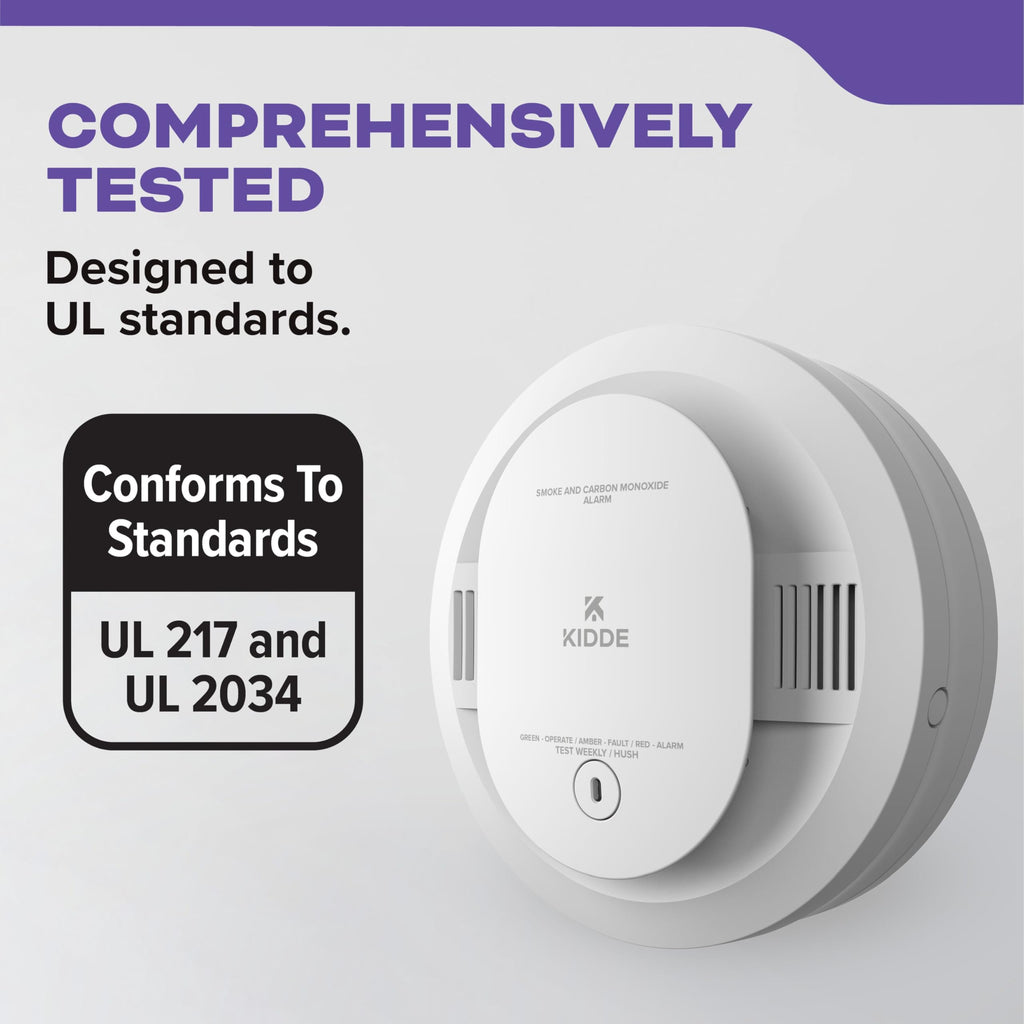 Smoke & Carbon Monoxide Detector, AA Battery-Powered, 3 Pack F76852