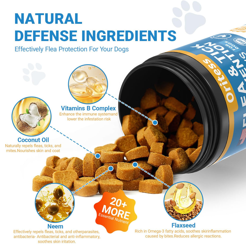 Flea and Tick Prevention for Dogs 200 Soft Chews Chicken Flavor R96105