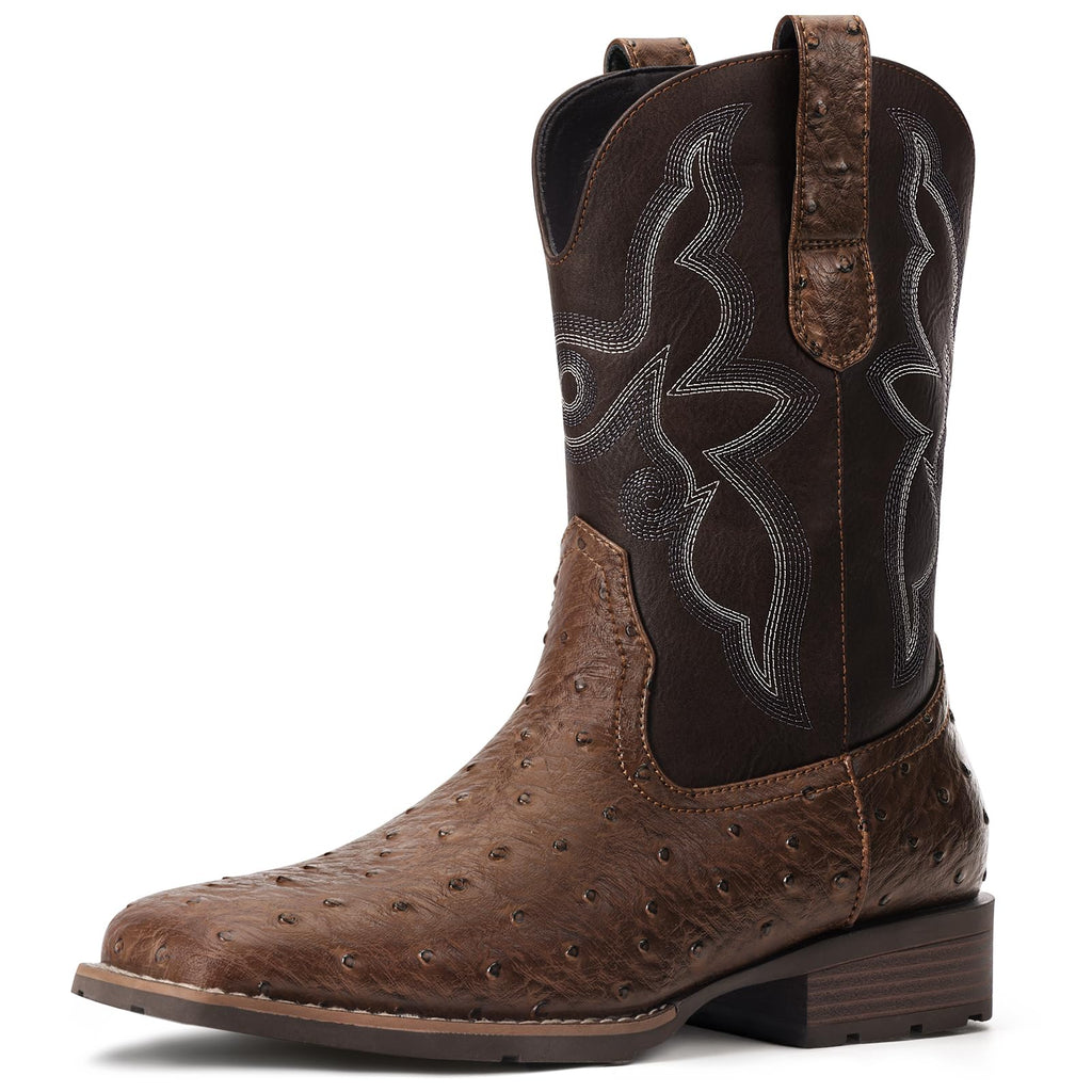 Cowboy Boots for Men with Square Toe U302