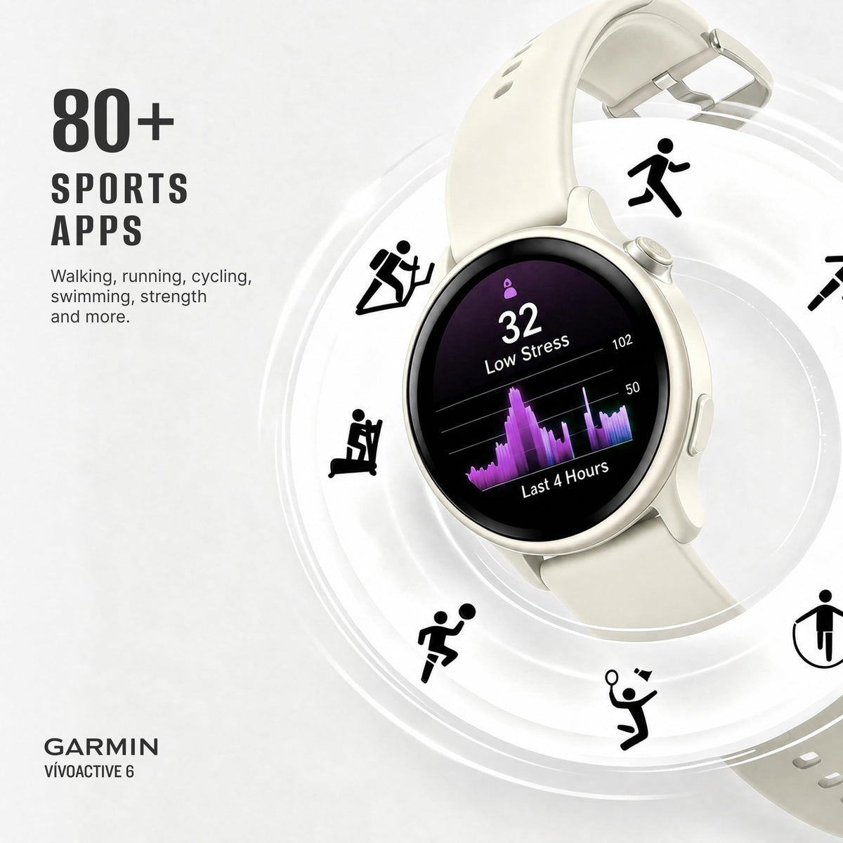 Health and Fitness GPS Smartwatch with AMOLED Display I42455