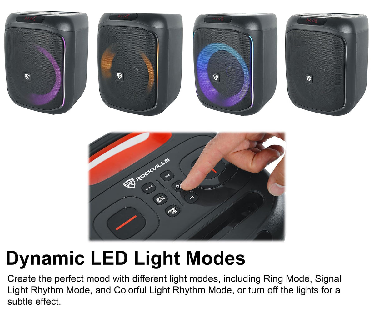 6.5" LED Bluetooth Speaker 2-Pack E624154