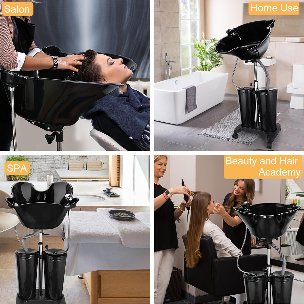 Portable Shampoo Bowl with Electric Pump O652952