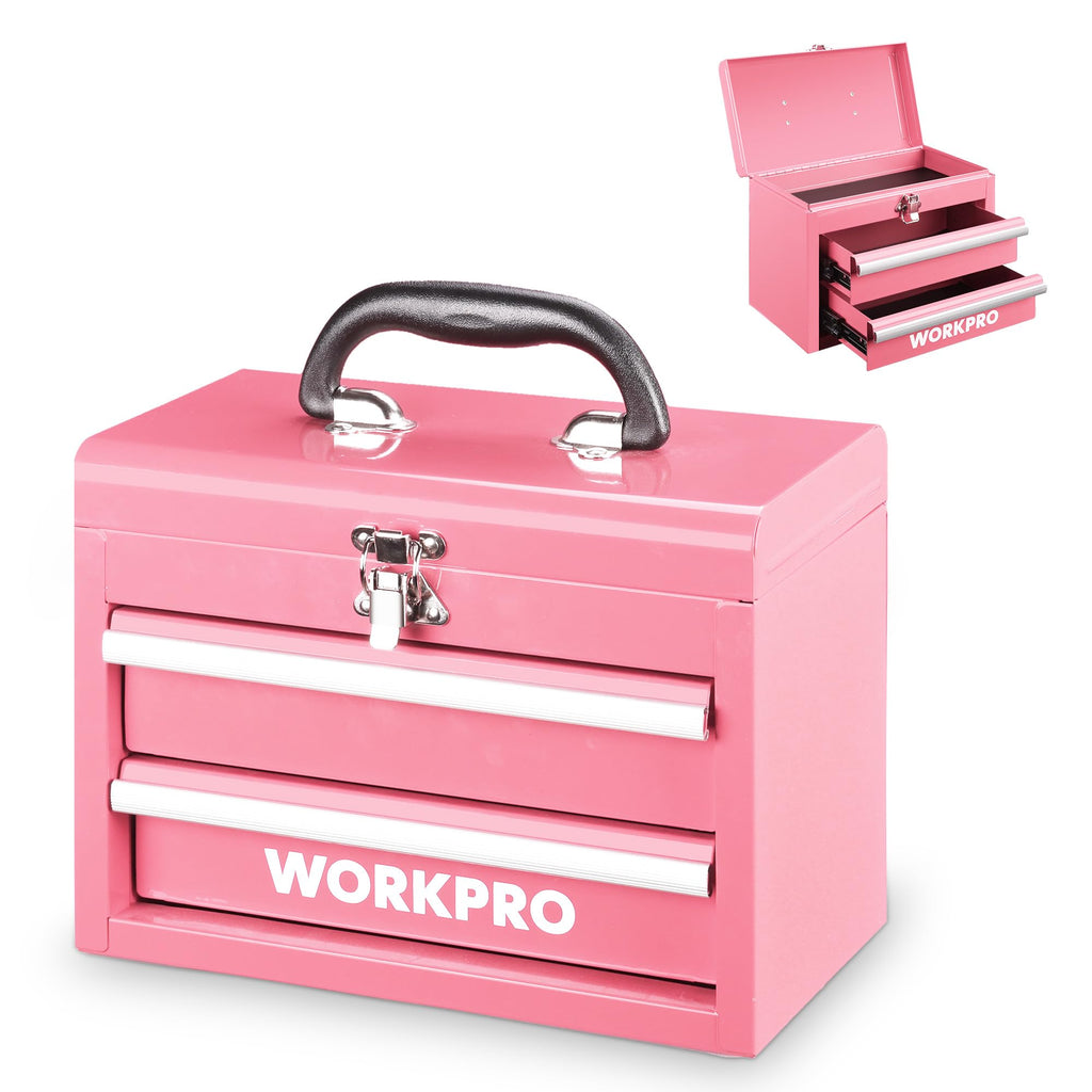 Portable Mini Metal Tool Box with 2 Drawers A28972