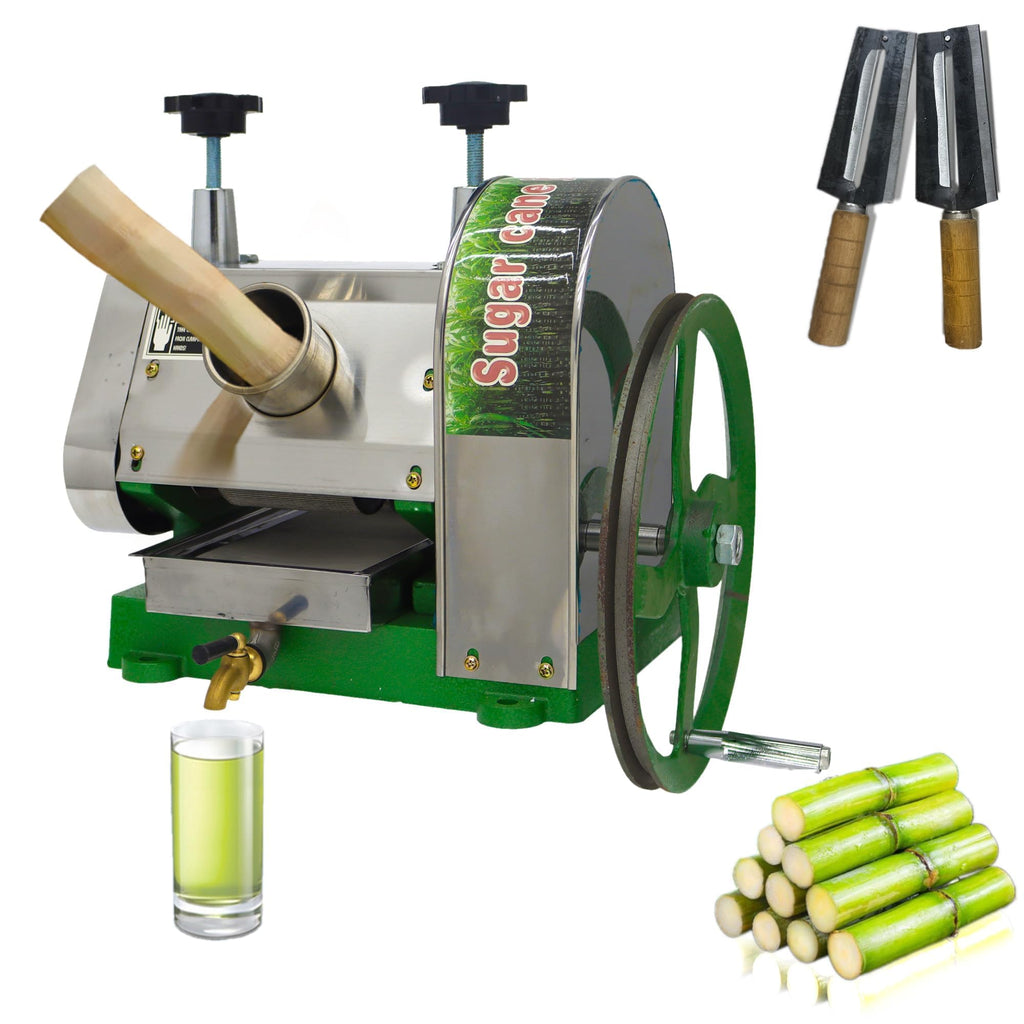 Manual Sugar Cane Juicer Machine with 2 Peeling Knives H761490
