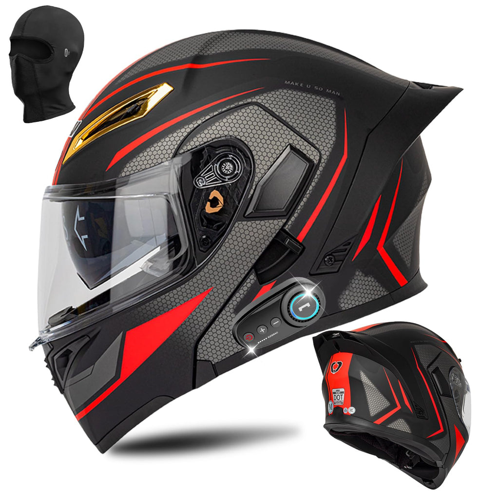 DOT Certified Flip Up Full Face Modular Motorcycle Helmet D3482