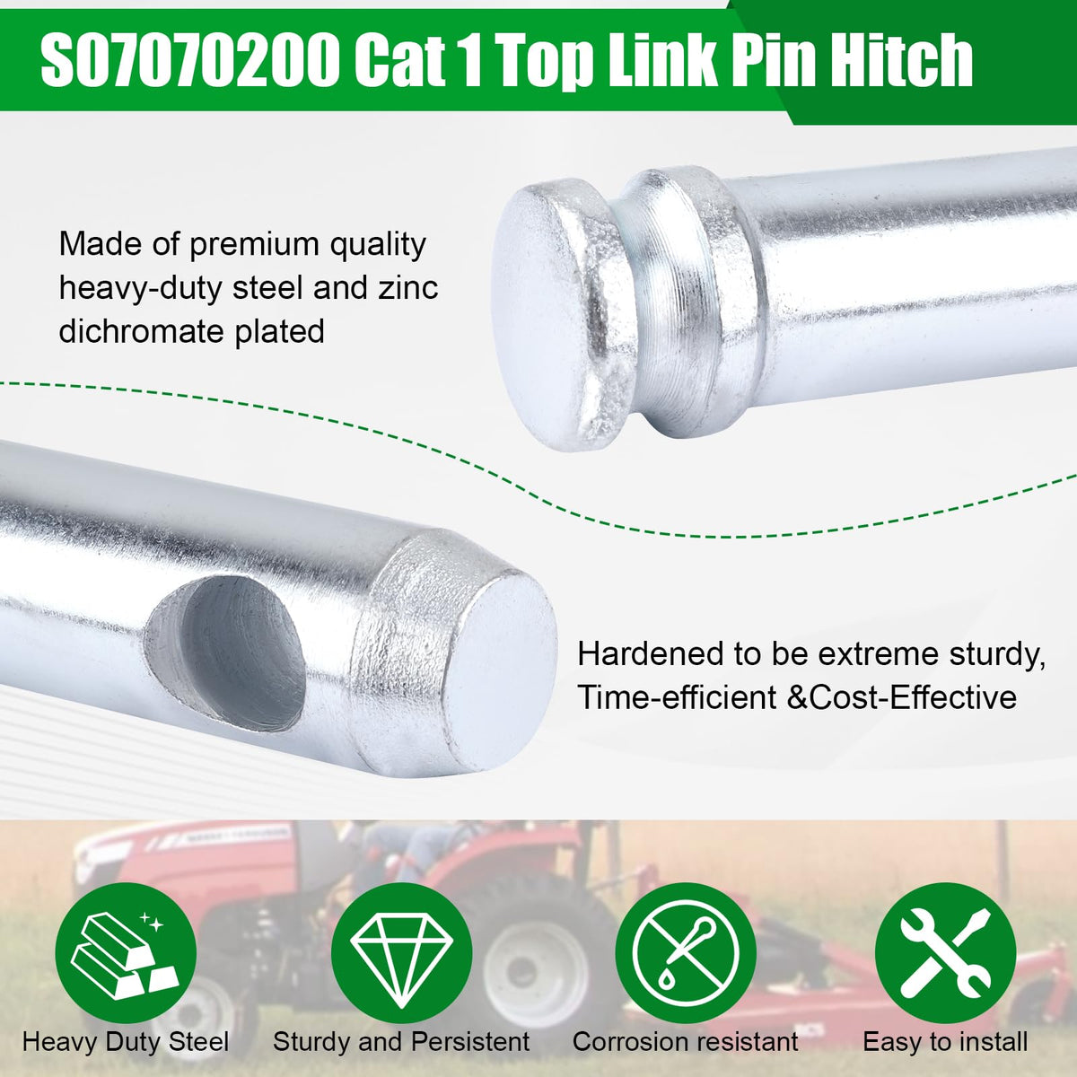 Cat 1 Tractor Top Link Pin Hitch 4 Pack L83574