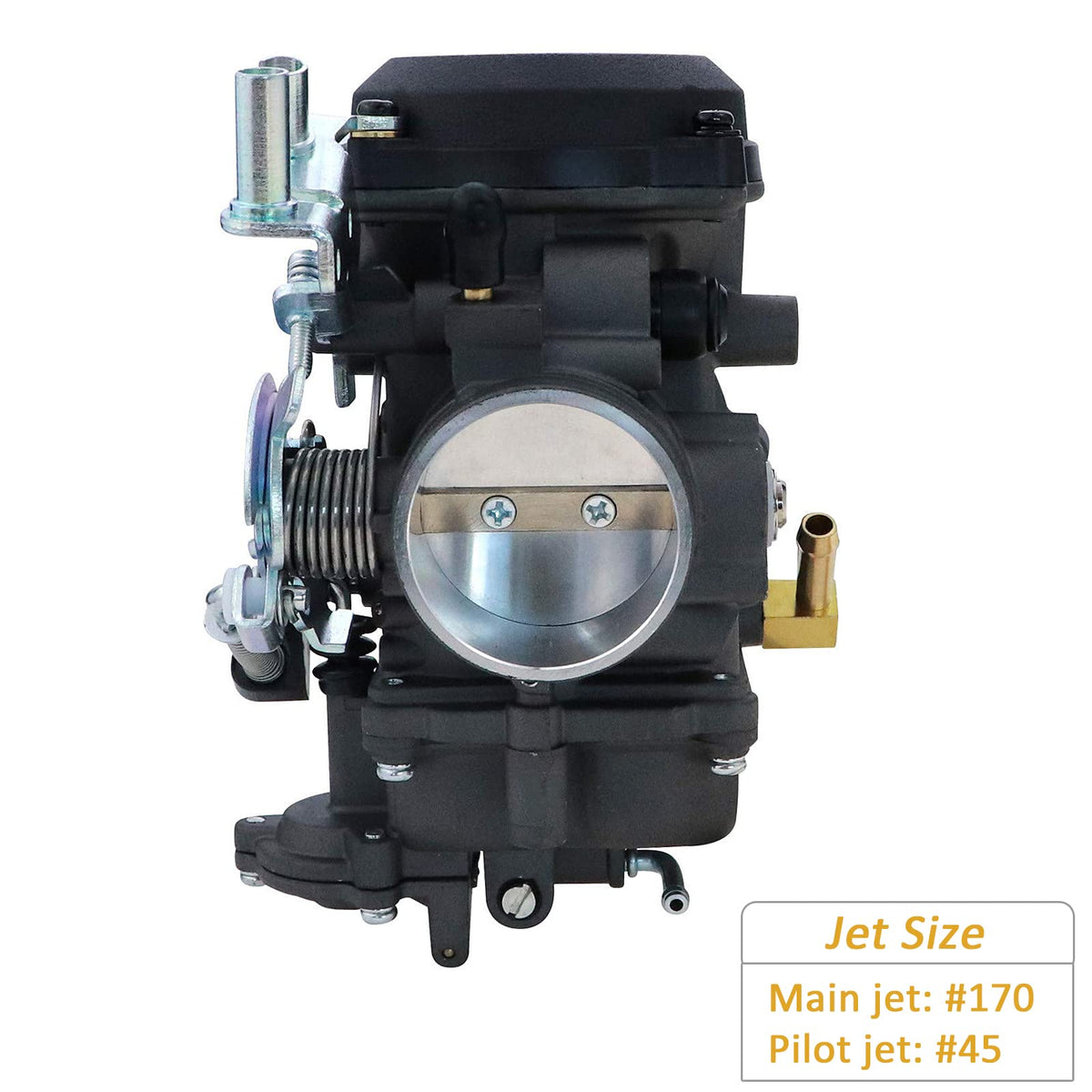 40mm Carburetor & Choke Cable with Spark Plug Fuel Filter Jets R675972
