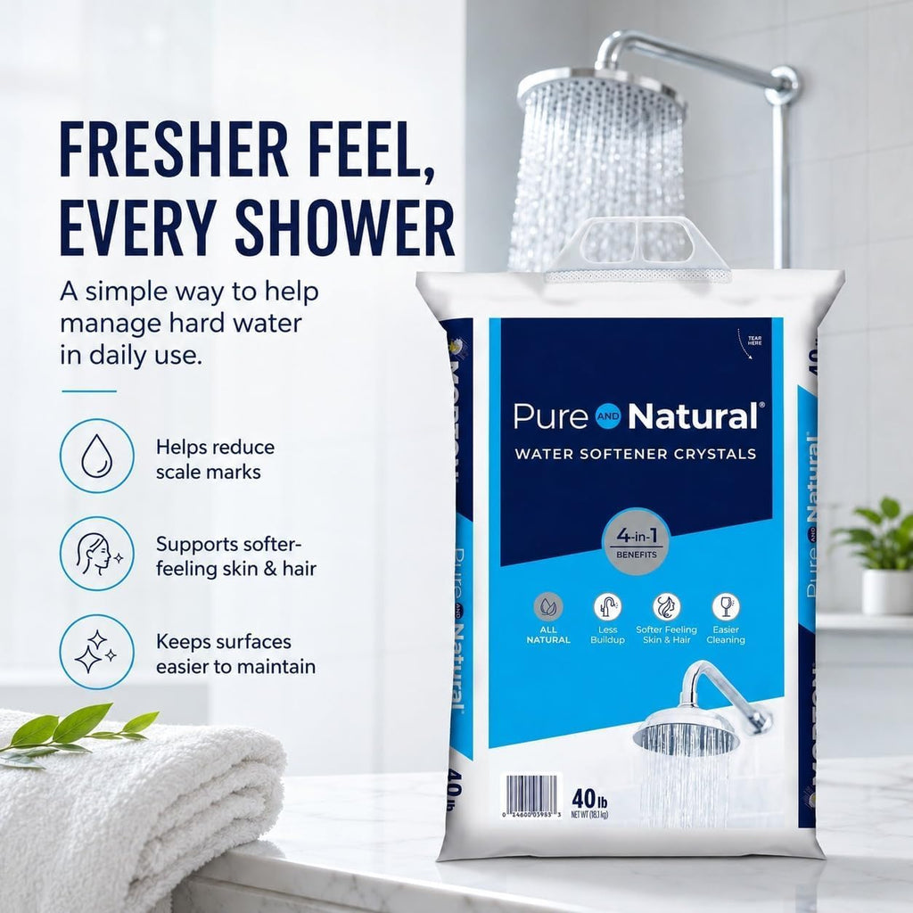 Pure Water Softener Salt Crystals 40 lb Pack of 4 R9810
