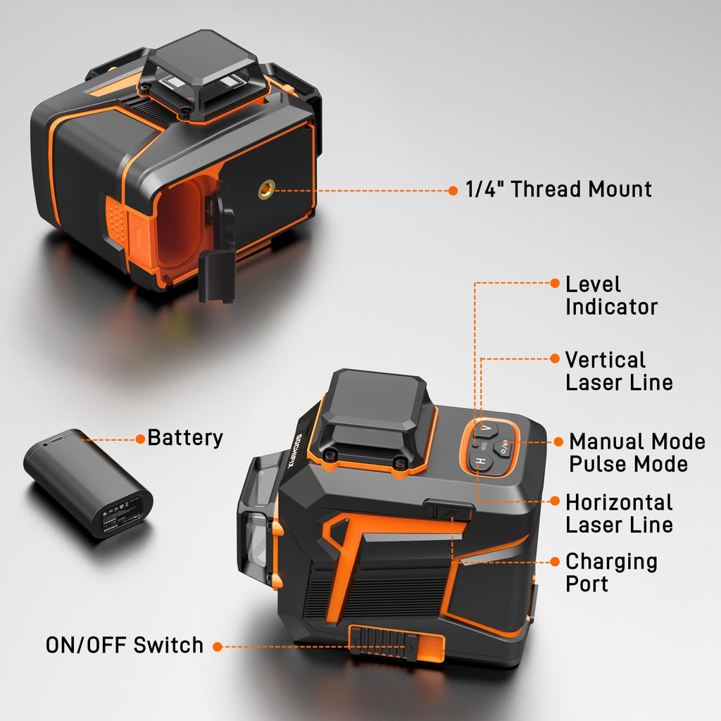 360 Self Leveling Green Line Laser Level D552